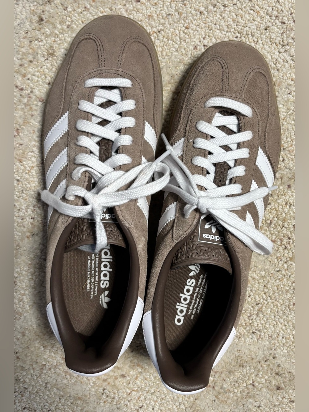 Adidas Gazelle indoor brown men’s 9.5 like new with original box - Picture 2 of 5